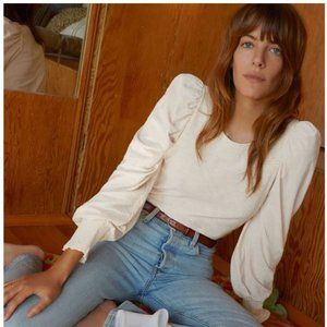 Nation LTD - Abigail Festival Tee in Off White